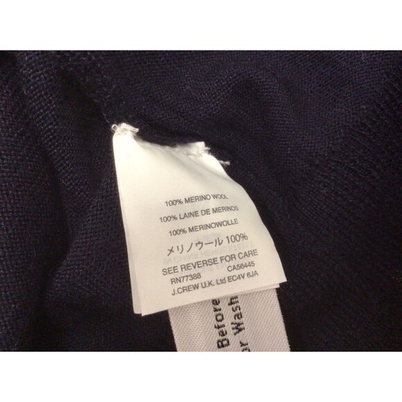 J. Crew Blue 3/4 Sleeve 100% Merino Wool Sweater PXXS Petite - Picture 6 of 8